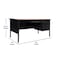 Flash Furniture 30 in D X Walnut, 60 in W X GC-M-BLK-175-WLN-GG - alternate 10